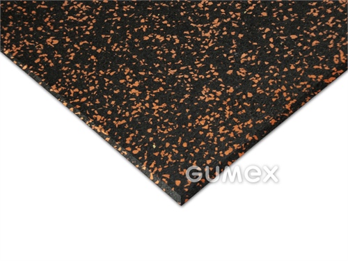 ELASTON-ELTEC GR 950 FS FÜR FITNESS + 30 % EPDM - SCHWARZORANGE